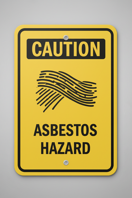 Caution Asbestos Hazard Sign
