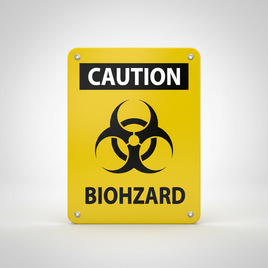 Caution Biohazard Sign -CB