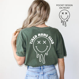 Melting Motherhood - Tired Moms Club - (w/ Melty X) - Comfort Colors Tee
