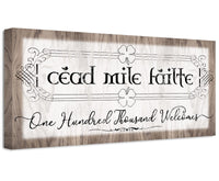 Cead Mile Failte - Canvas