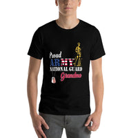 Proud National Guard Grandma Military Family Veterans Day  Graphic-printed T-Shirt