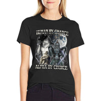 Human By Chance Alpha By Choice Cool Funny Alpha Wolf Meme  Classic T-Shirt