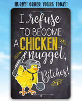 Chicken Nugget - Metal Sign