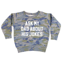 Ask My Dad About His Jokes - Child Sweater