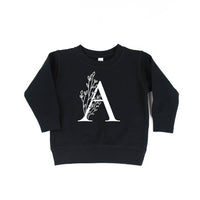 Floral Initials - Child Sweater