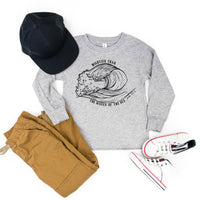 Mightier Than The Waves Of The Sea - Child Long Sleeve Tee
