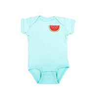 Pocket Fruit (Front) w/ Group of Smiley Fruit (Back) - Child Tee