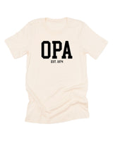 "(Choose Your Grandpa Name) - Est. (Select Your Year)" ﻿- Unisex Tee