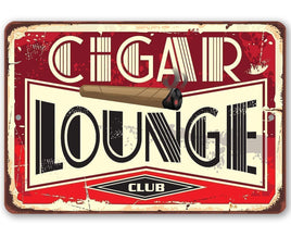 Cigar Lounge 2 - Metal Sign