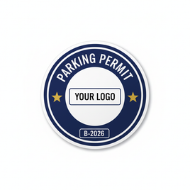Circle Parking Permit Sticker