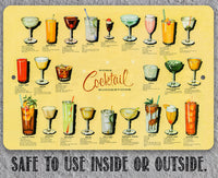 Cocktail Suggestions - Metal Sign