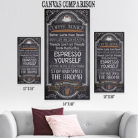 Coffee Advice - Canvas