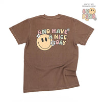 Be Kind Pocket on Front w/ And Have a Nice Day on Back - Comfort Colors Tee