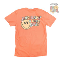 Be Kind Pocket on Front w/ And Have a Nice Day on Back - Comfort Colors Tee
