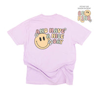 Be Kind Pocket on Front w/ And Have a Nice Day on Back - Comfort Colors Tee