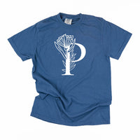 Floral Initials - Comfort Colors Tee