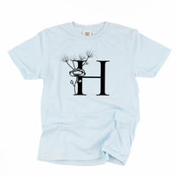 Floral Initials - Comfort Colors Tee