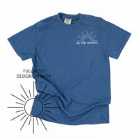 My Only Sunshine Pocket Design w/ Full Sun on Back - Comfort Colors Tee