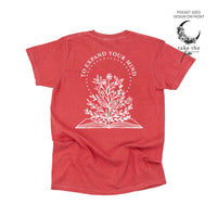 Take the Time (Front Pocket) w/ To Expand Your Mind (Back) - Comfort Colors Tee