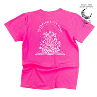 Take the Time (Front Pocket) w/ To Expand Your Mind (Back) - Comfort Colors Tee