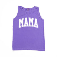 Mama - Varsity Outline - Comfort Colors Tank
