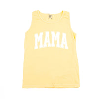 Mama - Varsity Outline - Comfort Colors Tank