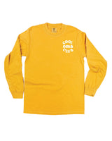 "Cool _____ Club" - Smiley (pf&b) - (Choose Your Name) - Long Sleeve Comfort Colors Tee