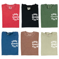 "Cool _____ Club" - Smiley (pf&b) - (Choose Your Name) - Comfort Colors Tee
