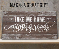 Country Roads - Canvas
