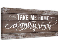 Country Roads - Canvas