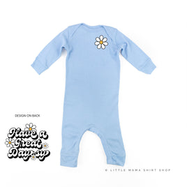 Pocket Daisy on Front w/ Have a Great Daysy on Back - Baby Sleeper