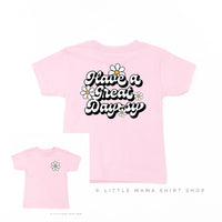 Pocket Daisy on Front w/ Have a Great Daysy on Back - Child Tee