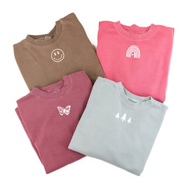 THE CLOSE TO MY HEART PIGMENT CREWNECK - By Little Mama Shirt Shop