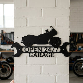 Custom Metal Wall Art - Personalized Cruiser Shop Name Sign