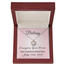 Custom Recovery Crown Necklace | Inspiring Sobriety |  Straighten Your Crown, Your Comeback Starts Here