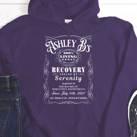 Custom Recovery Hoodie | Inspiring Sobriety | (Custom) 100% Living Proof