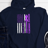 Custom Recovery Hoodie | Inspiring Sobriety |  No One Fights Alone Overdose Awareness
