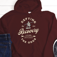 Custom Recovery Hoodie | Inspiring Sobriety |  Recovery - Defying The Odds