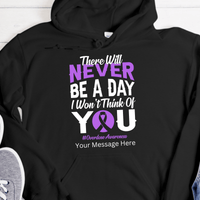 Custom Recovery Hoodie | Inspiring Sobriety | There Will Never Be a Day - Overdose Awareness