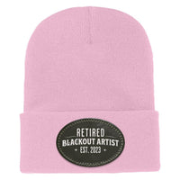 Custom Recovery Knit Beanie | Inspiring Sobriety |  Retired Blackout Artist