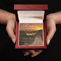 Custom Recovery Name Necklace |  Inspiring Sobriety | Don't Look Back, You're Not Going That Way