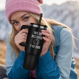 Custom Recovery SS Tumbler | Inspiring Sobriety | AA - We Do Recover