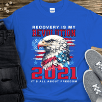 Custom Recovery T-Shirt | Inspiring Sobriety |  Recovery Is My Revolution