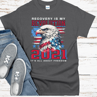 Custom Recovery T-Shirt | Inspiring Sobriety |  Recovery Is My Revolution