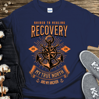 Custom Recovery T-Shirt | Inspiring Sobriety |   Recovery - My True North
