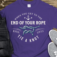 Custom Recovery T-Shirt | Inspiring Sobriety |  Tie a Knot