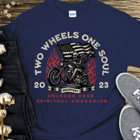 Custom Recovery T-Shirt | Inspiring Sobriety |  Two Wheels,  One Soul