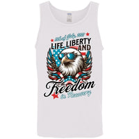 Custom Recovery Unisex Tank | Inspiring Sobriety |  Life, Liberty & Freedom