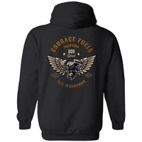 Custom Recovery Zip Hoodie | Inspiring Sobriety |  Courage Fuels Recovery