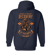 Custom Recovery Zip Hoodie  | Inspiring Sobriety |   Recovery - My True North